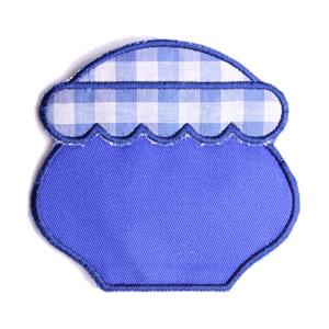 Emblemas Living Louça Frasco de Mel peq. Azul