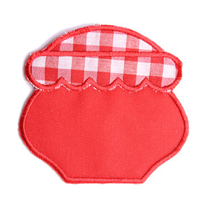 Petit pot à miel en faïence Living Emblems Grenat