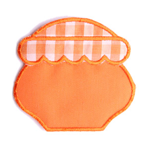 Emblemas Living Louça Frasco de Mel peq. Laranja