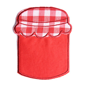 Emblemas Living Louça Frasco de Mel Pequeno Grená