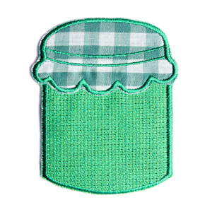 Emblemas Living Louça Frasco de Mel Pequeno Verde