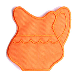 Emblemas Living Louça Jarro Peq. Laranja