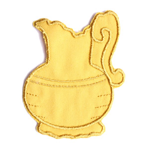 Emblemas Living Louça Jarro Pequeno Amarelo