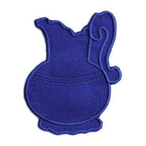 Emblemas Living Louça Jarro Pequeno Azul