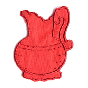 Emblemas Living Louça Jarro Pequeno Grená