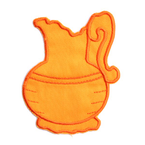 Emblemas Living Louça Jarro Pequeno Laranja