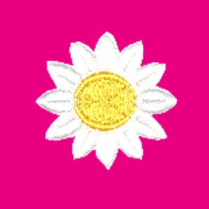 Nature Flower Badges Marigold Pink Background
