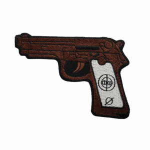 Gesticktes Emblem – Waffe