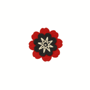 Nature Emblems Double Red Flower