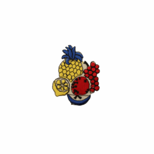 Nature Emblem Fruit Pineapple, lemon, grapes