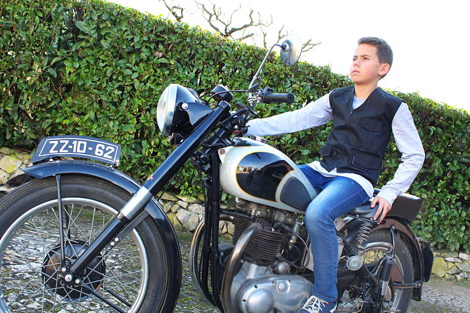 Colete Motard criança (em preto, sem personalização) - Imagem 2