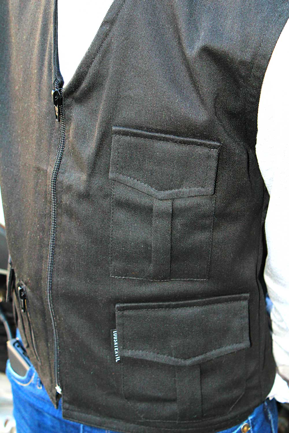 Colete Motard criança (em preto, sem personalização) - Imagem 4