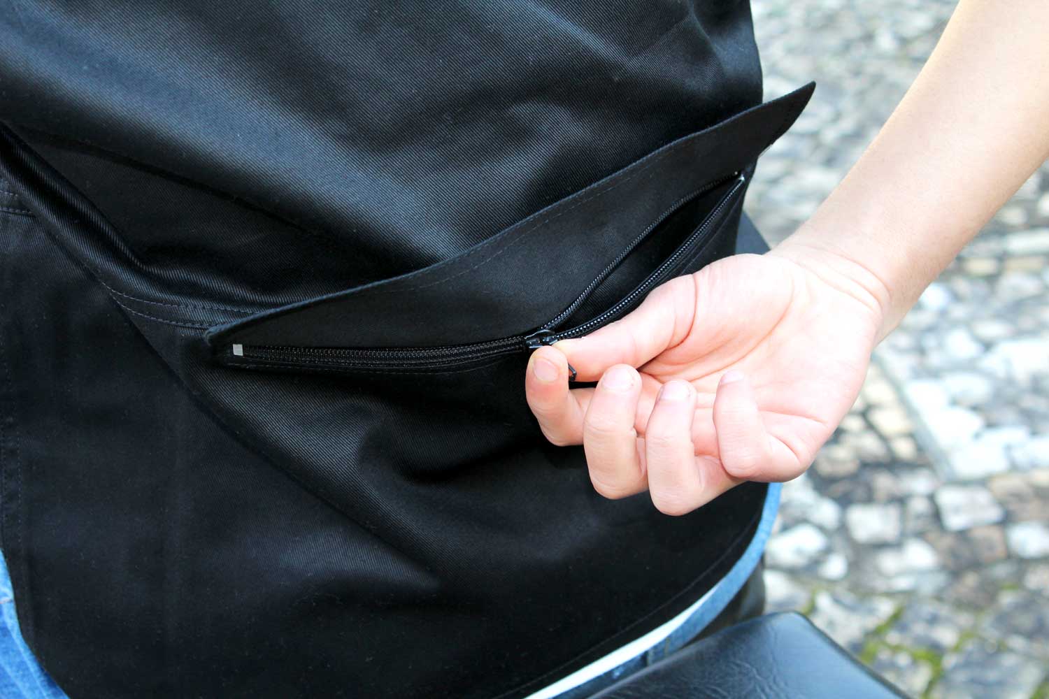 Colete Motard criança (em preto, sem personalização) - Imagem 6