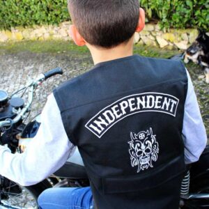 Colete Motard criança (em preto, sem personalização)