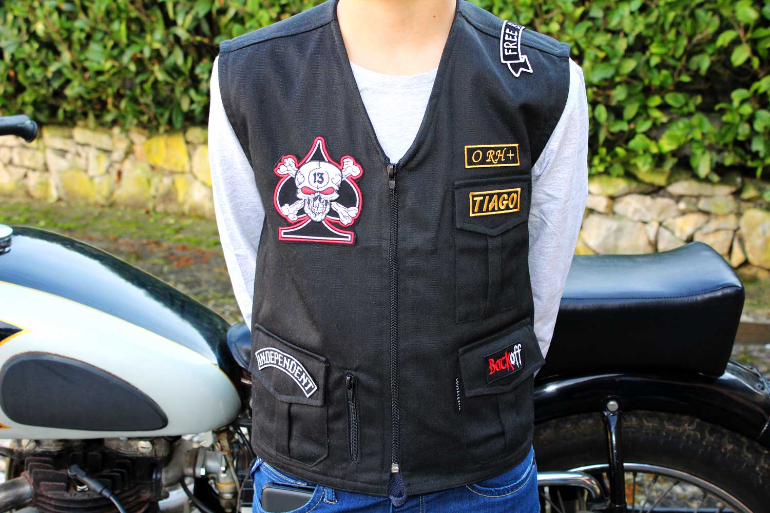 Colete Motard criança (em preto, sem personalização) - Imagem 9