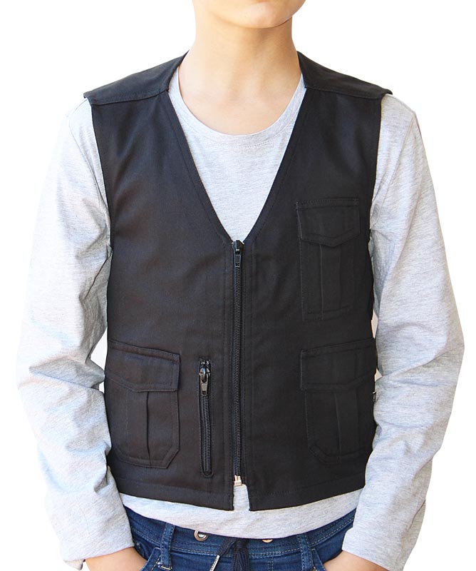 Colete Motard criança (em preto, sem personalização) - Imagem 12