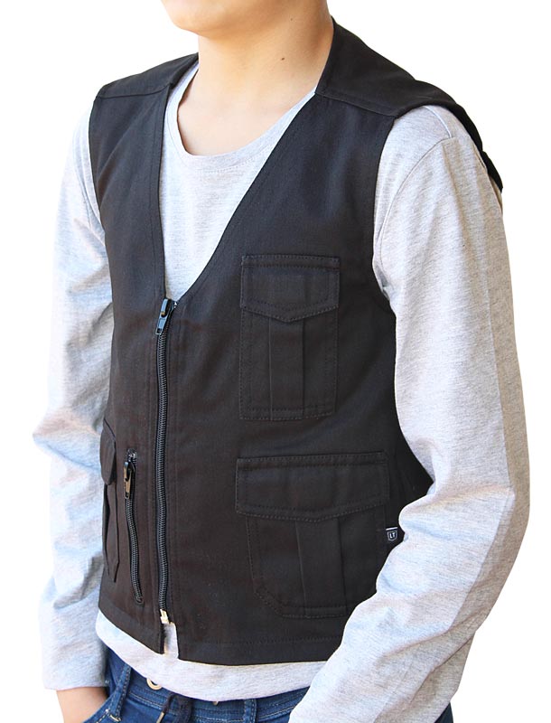 Colete Motard criança (em preto, sem personalização) - Imagem 13