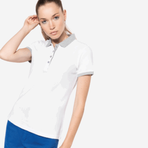 Women's Piqué Bicolor Polo Shirt