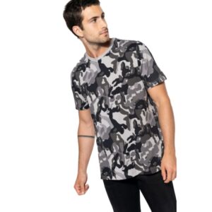 Camiseta camuflaje manga corta