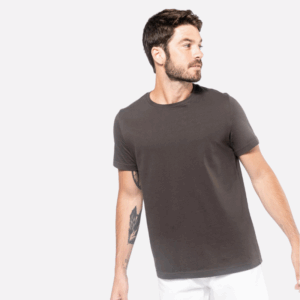 Camiseta de manga corta con cuello redondo para hombre