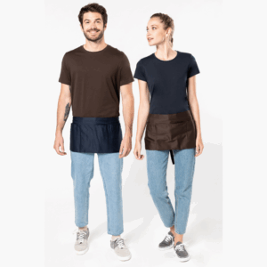 Avental Curto com 5 Bolsos