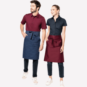 Avental poliéster/algodão comprido