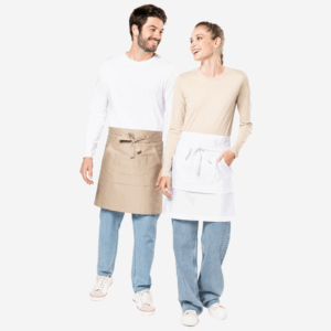 Avental Poliéster/Algodão de Comprimento Médio