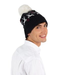 Gorro de Natal com motivo renas.