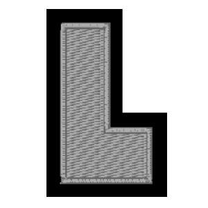 Living Emblem Letra L Gris