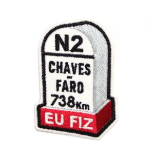 Emblema Nacional 2 Chaves - Faro 738Km - EU FIZ - Com termoadesivo