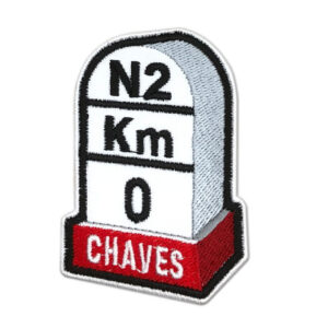 Emblema marco Nacional 2 Km 0 Chaves - com termoadesivo