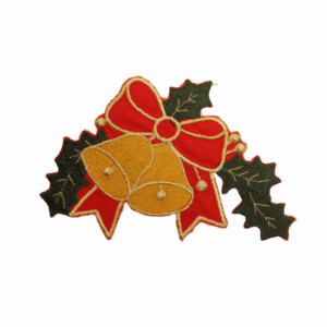 Badges vivants Noeud + Cloches de Noël