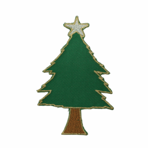 Living Christmas Tree Badges Green Square
