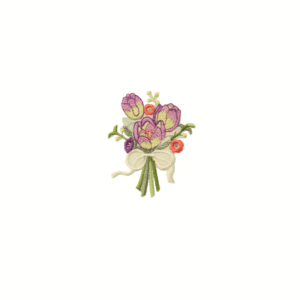 Nature Flower Branch Tulips Badges