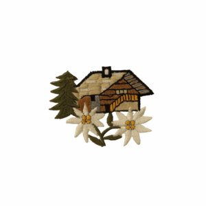Nature Flower House Emblems with Austrian Flowers