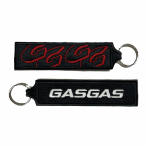 Porta-chaves Bordado de Ambos os Lados Gas Gas Preto