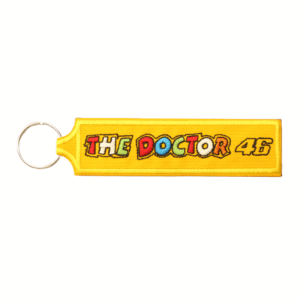 Porta-chaves Bordado - The Doctor 46 - Valentino Rossi (Amarelo)
