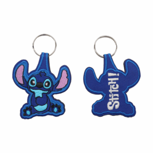 Porta-chaves Bordado - Stitch (Azul Escuro)