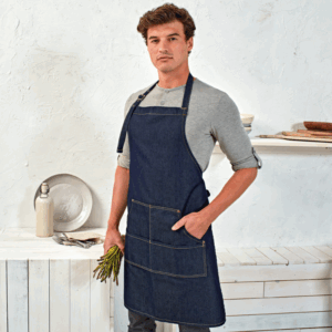 Avental com Peito Fashion Denim