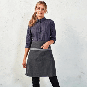 Avental Denim Curto de Ganga "Domain"