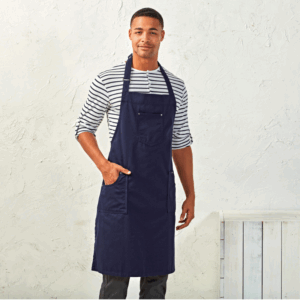 Avental com Peito em Algodão Chino
