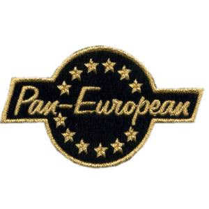 Emblema Motard Modelo Pan - European Ouro