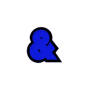 Emblemas Living Caractere & - E Comercial  - Azul