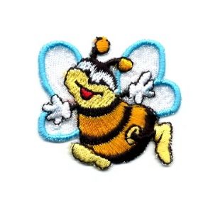 Living Blue Bee Child Badges