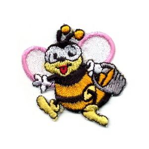 Living Badges Niño Abeja Rosa