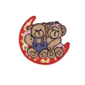 Emblemas Living Criança Casal Ursos Meia Lua