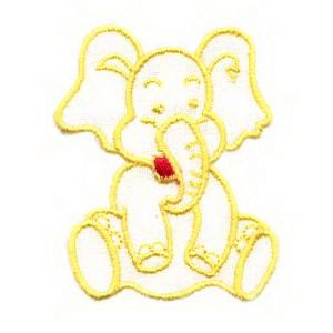 Insignias de elefante niño vivo