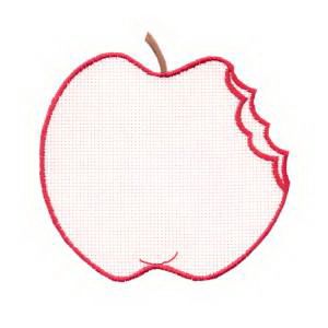 Nature Emblem Fruit Big Toothed Apple