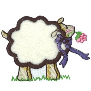 Emblemas Living Criança Ovelha c/ Laço