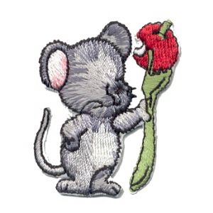 Emblemas Living Criança Rato c/ maçã